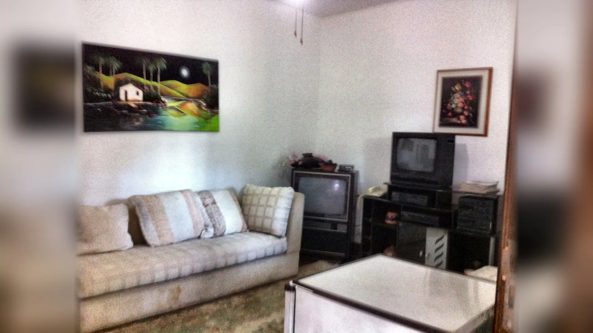 Sala da casa de hóspedes